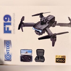 F19 Black Foldable Camera Drone